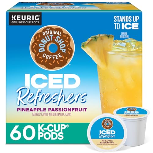 The Original Donut Shop Pineapple Passionfruit Iced Refreshers K-Cup Pods, 60 Count