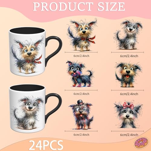 24PCS UV DTF Stickers for Mugs - Easy DIY Craft Transfers