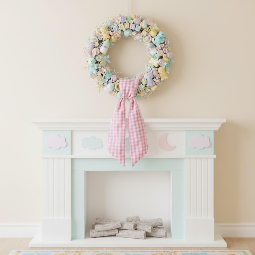 Regine Switzerland Pink Plaid Wreath Sash - Versatile Front Door Decoration for Weddings & Holidays