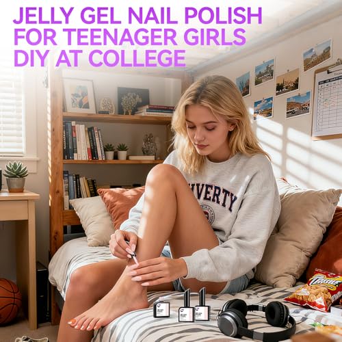 Gelike Ec Nude Pink Jelly Gel Nail Polish 16ml High-Gloss