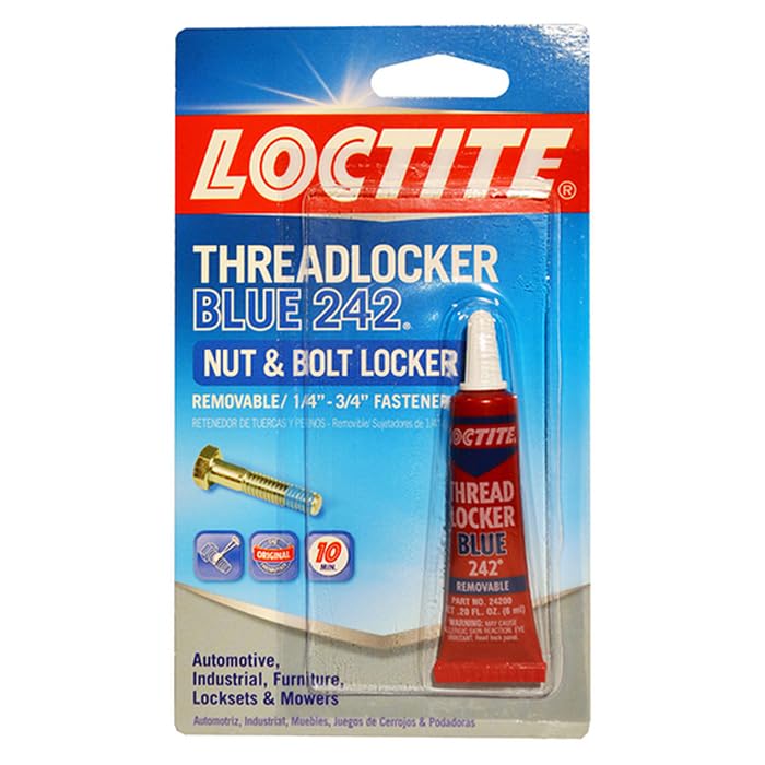 Loctite Threadlocker Blue 242 - 12-Pack 0.20 oz | Medium Strength