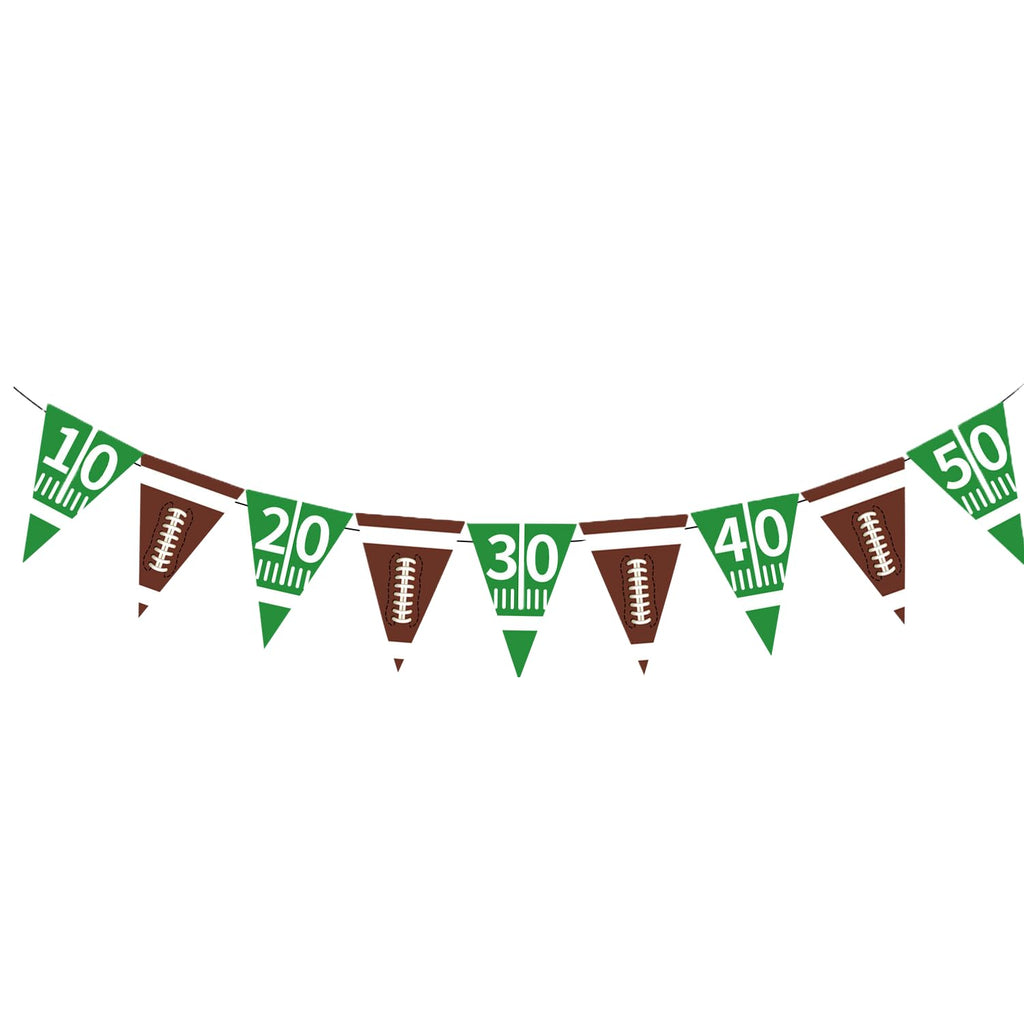 Football Party Decorations, Football Party Supplies Set Disposable Footballs Plates Tablecloth Napkins and Banner, Footballs Birthday Party Decorations