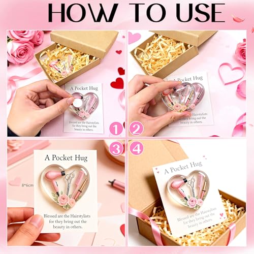 Heart Pocket Hug with Mini Hair Styling Tools - Valentine's Gift
