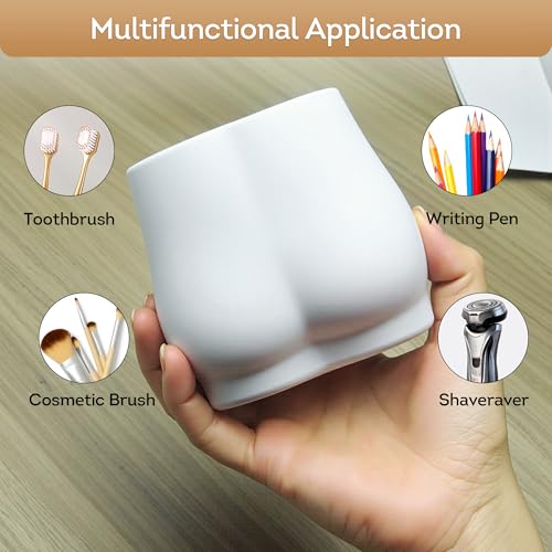 Lily's Home Silicone Toothbrush Holder - Minimalist Design with Drain Hole