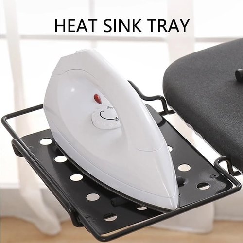 Deluxe Ironing Board - Heat-Resistant Cover & Thick Felt Pad | Foldable Design with Heavy-Duty Steel Legs - Silver/Grey