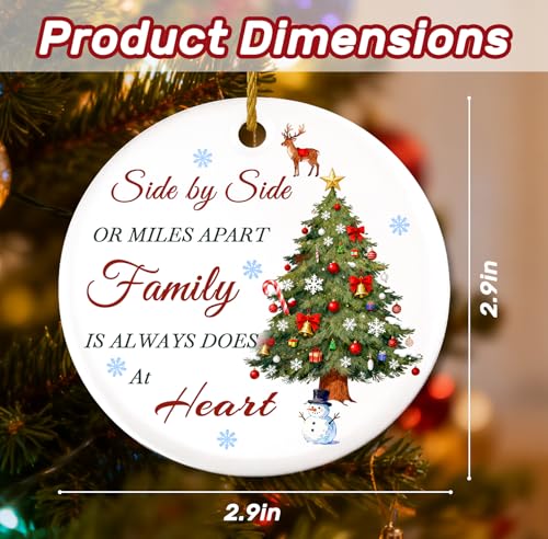 2025 Personalized Family Christmas Ornament - Ceramic Tree Decor