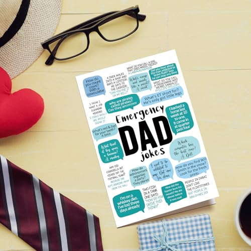 Humorous Father's Day Card with Dad Jokes – Perfect Gift for Dad
