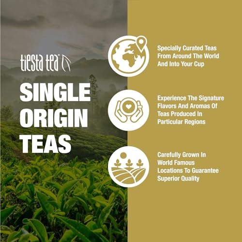 Tiesta Tea First Flush Darjeeling Black Tea - Premium Loose Leaf, 50 Cups