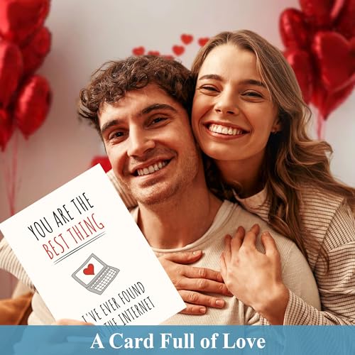 Romantic Valentine’s Day Card for Him or Her with Envelope