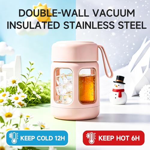 ERTOOE 10oz Insulated Food Jar, Leak-Proof Stainless Steel Lunch Container