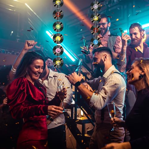 Vinyl Record Party Decorations - 1950s Retro Garland Banners