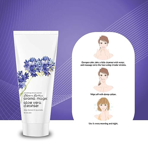 Aroma Magic Aloe Vera Cleanser - Hydrating & Soothing Face Wash for Dry Skin, 3.53 Oz
