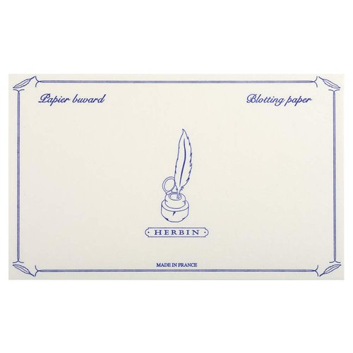 Herbin 10 White Blotter Sheets - 4 3/4 x 6 1/3