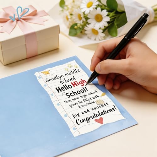 8th Grade Graduation Card Book with Envelope - Keepsake Gift