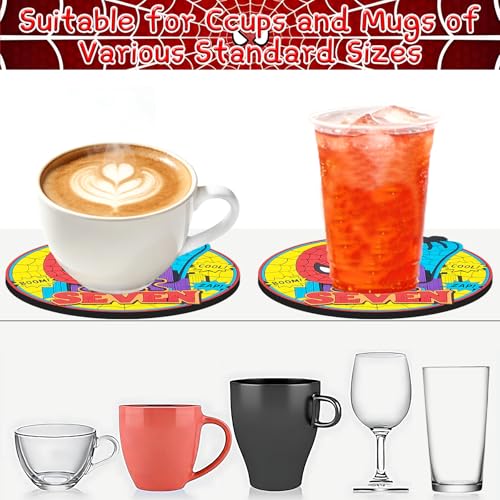 67 Meme Spider Web Coasters Set of 2 - Funny Drink Mats