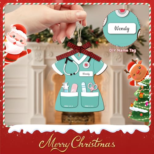 Wooden Nurse Ornament Gift - 3D Hanging Decoration for Nurses