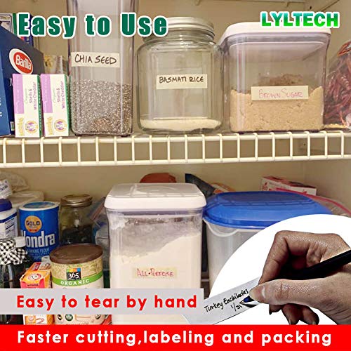 LYLTECH Freezer Tape - 3 Rolls, 3/4in x 11yd, Waterproof, Writable
