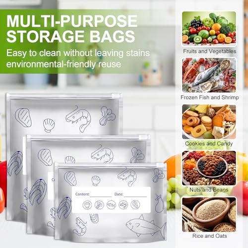 Reusable Aluminum Foil Storage Bags - Sealable, Thick, Food-Grade, 3 Sizes, 30 Pack