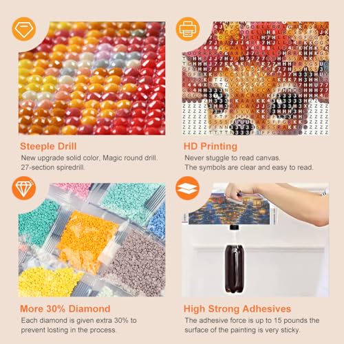 Deer Diamond Painting Kit for Adults - Full Drill 12x12 Inch