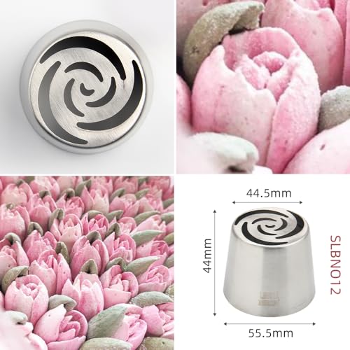 Extra Large Russian Icing Tip - Stainless Steel Flower Piping Nozzle