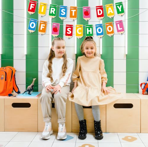 First Day of School Banner Set - Welcome Back Classroom Decorations