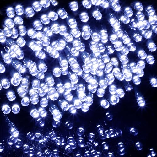 Waterglide 1000 LED Christmas String Lights - Cool White, 328ft Waterproof Outdoor Holiday Decor with Remote & 8 Modes