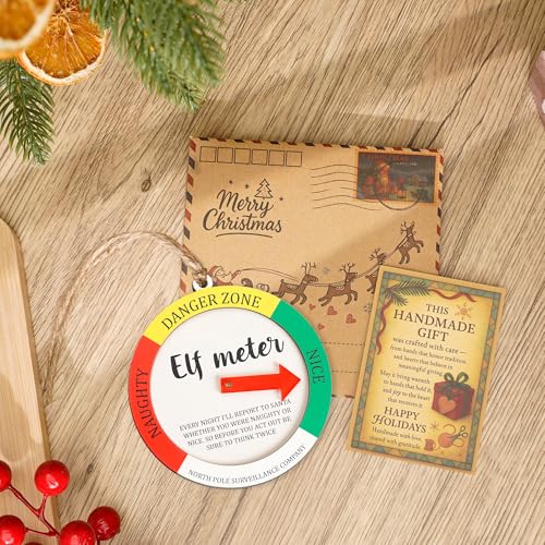 Elf Meter Ornament - Interactive Naughty or Nice Holiday Decoration