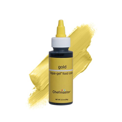 Chefmaster Gold Liqua-Gel® Food Coloring - Vibrant Professional-Grade Dye for Icing & Fondant | 2.3 oz