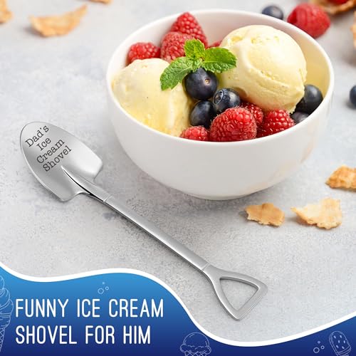 Dad’s Ice Cream Shovel - Funny Stainless Steel Gift for Dad from Daughter