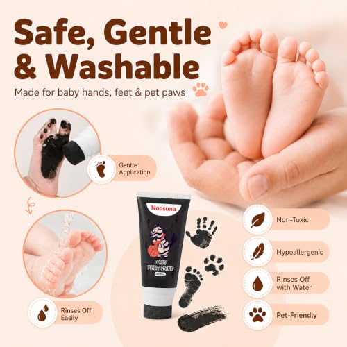 Non-Toxic Baby Hand and Footprint Paint with Sponge Applicator - 1.69 fl oz
