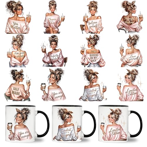 12PCS UV DTF Stickers for Mugs | Easy No-Heat Transfer Wraps