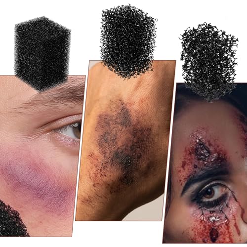 12 Pcs SFX Makeup Stipple Sponges for Special Effects and Halloween