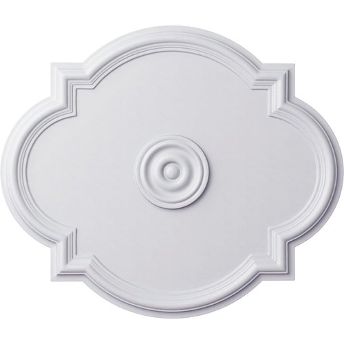 Ekena Millwork CM24WA Waltz Ceiling Medallion, 24"W x 20 1/2"H x 1 1/8"P (Fits Canopies up to 5 1/4"), Factory Primed