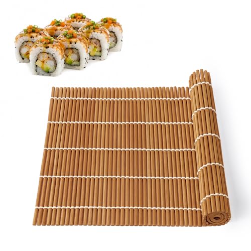 Bamboo Sushi Rolling Mat - Eco-Friendly Sushi Maker, 9.5"