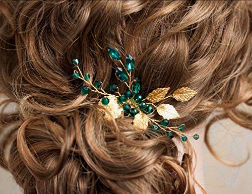 Aimimier Amethyst Crystal Bridal Hair Comb Wedding Hair Piece
