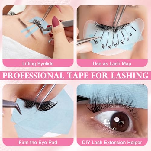 Silicone Eyelash Extension Tape for Sensitive Skin - 1in x 4yd Blue