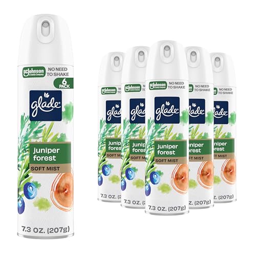 Glade Juniper Forest Air Freshener Spray, 7.3 Oz - 6 Pack