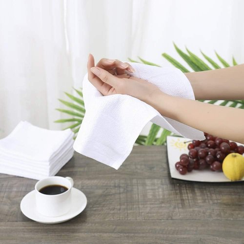 Glynniss Dishcloths | Highly Absorbent 100% Cotton Kitchen Dish Rags - 12 Pack in Gray