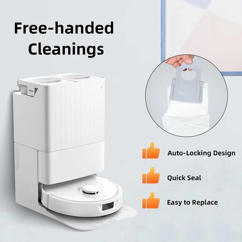 Roborock 10pcs Dust Bag for Q Revo/S8 MaxV Ultra/S8 Max Ultra/Qrevo MaxV/Pro/Master/Curv/Plus/Slim/Edge Robot Vacuum