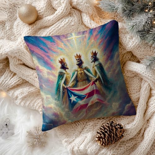 HOMETITUTE Three Kings Throw Pillow Covers 18x18 Set of 2