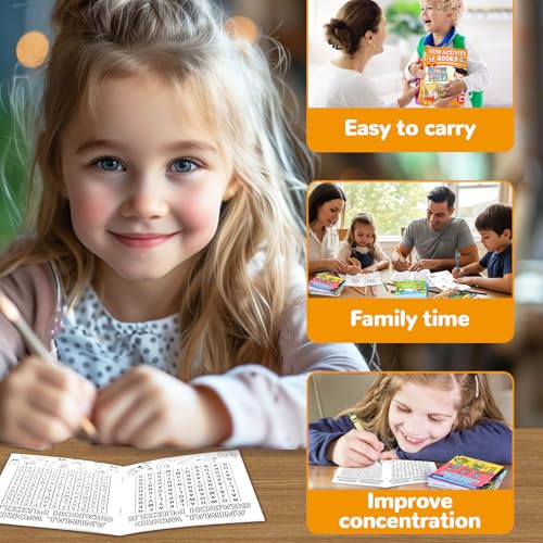 48 Mini Activity Books for Kids - Bulk Coloring & Puzzle Party Favors