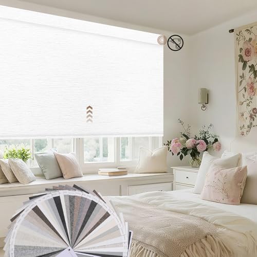 No Drill 100% Blackout Motorized Blinds with Remote Control