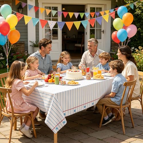 ORNALES Back to School Disposable Tablecloths - Composition Notebook Theme