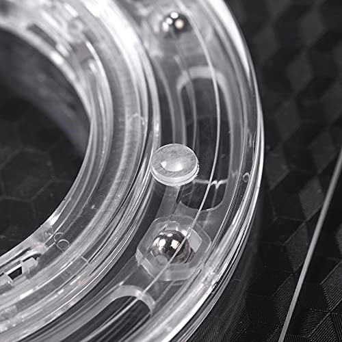 7" Clear Cookie Turntable with Non-Slip Mat for Easy Icing