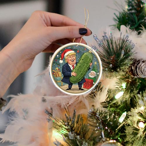 Funny Adult Christmas Pickle Ornament - 3.6 Inch Acrylic Gag Gift