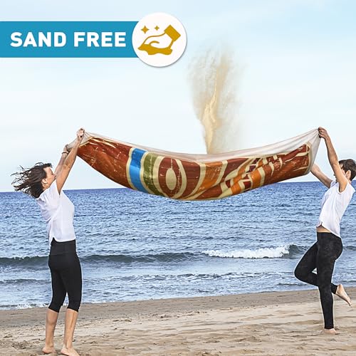 Solaris Microfiber Beach Towel - Sand-Free Quick-Dry Mat, 40"x71"