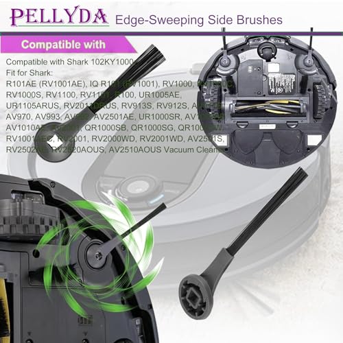 10 Pack Side Brushes for Shark IQ & AI Robot Vacuums