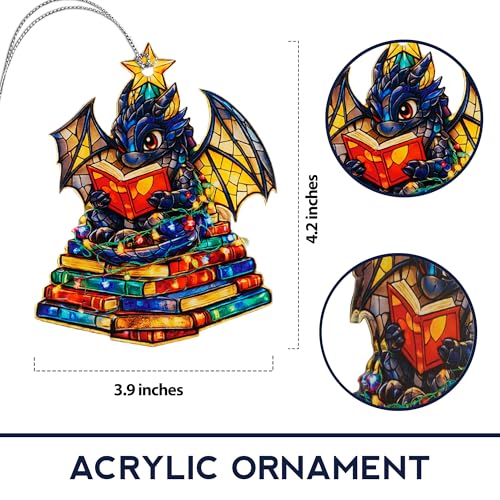 Book Lover Christmas Ornament 2026 – Holiday Keepsake Gift for Readers