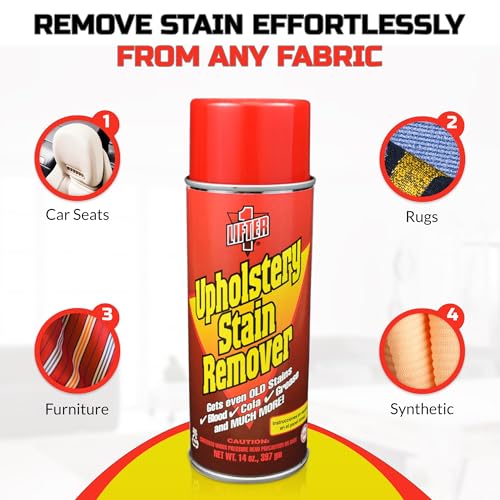 LIFTER-1 Multi-Fabric Upholstery & Carpet Stain Remover 14oz - Car & Home
