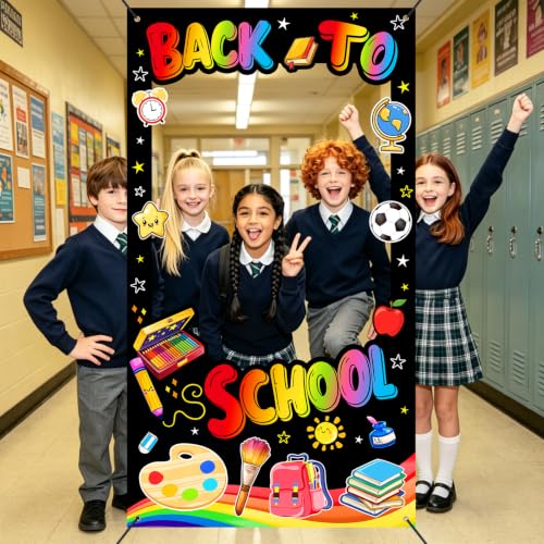 Back to School Photo Booth Props Frame - 3.2 ft x 5.9 ft Classroom Decor